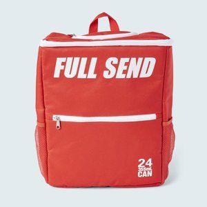 Full Send Red Backpack Cooler